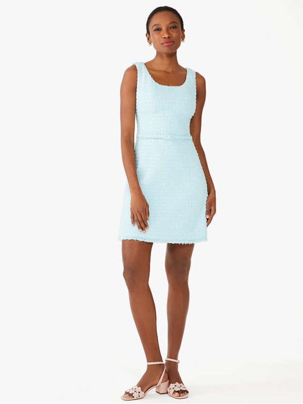 Kate Spade Belted Tweed Mini Dress